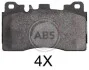 <strong>Гальмівні колодки дискові (1 к-т) ABS 37867 (фото 1)</strong>