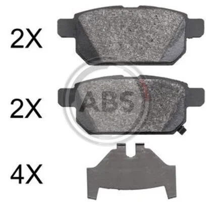 <strong>Гальмівні колодки дискові (1 к-т) ABS 37886 (фото 1)</strong>