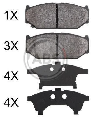 <strong>Гальмівні колодки дискові ABS 37893 (фото 1)</strong>