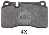 <strong>Гальмівні колодки дискові (1 к-т) ABS 37895 (фото 1)</strong>