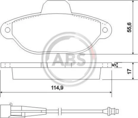 <strong>Гальмівні колодки дискові ABS 37896 (фото 1)</strong>