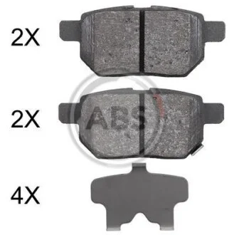 Гальмівні колодки дискові для ABS 37926 фото товару