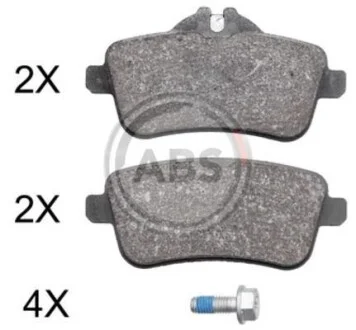 Гальмівні колодки дискові (1 к-т) для Mercedes ABS 37942 фото товару