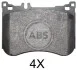 <strong>Гальмівні колодки дискові (1 к-т) ABS 37952 (фото 1)</strong>