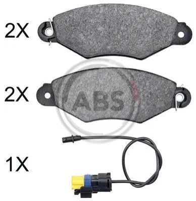 <strong>Гальмівні колодки дискові (1 к-т) ABS 37997 (фото 1)</strong>