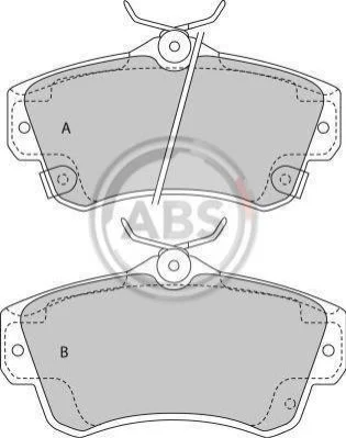 <strong>Гальмівні колодки дискові (1 к-т) ABS 38841 (фото 1)</strong>
