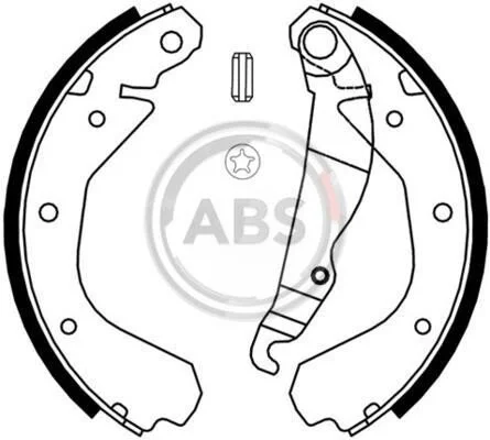 <strong>Гальмівні колодки барабан (1 к-т) ABS 8808 (фото 1)</strong>