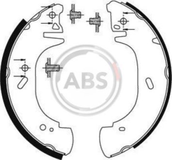 Колодка гальм. барабан. FORD/OPEL/RENAULT TRANSIT/MOVANO/MASTER задн. (ABS) A.B.S. 8941 (фото 1)