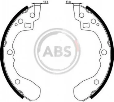 Колодки ручного гальма Daily II-III 89-07 (Brembo) c пружинками для KIA ABS 9080 фото товару