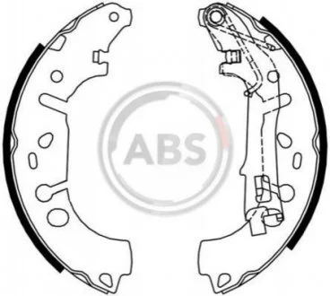 Колодки гальмівні задн. 500/Corsa/Grande Punto/Linea/Punto (05-21) для Peugeot, Citroen, Fiat ABS 9215 фото товару