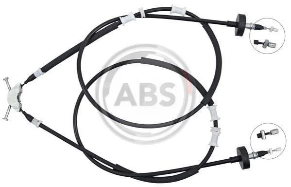 <strong>Трос ручного гальма зад. Astra G 98- (диск) (1593/1400x2) (Bosch) ABS K12046 (фото 1)</strong>