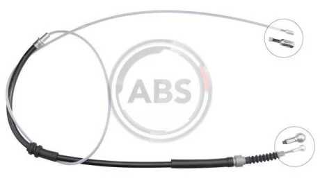 Трос ручного гальма для Skoda, Volkswagen ABS K13875 фото товару