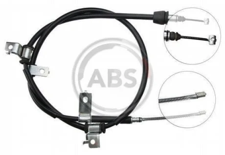 Трос ручного гальма Getz/Click 01-12 для Hyundai ABS K15357 фото товару