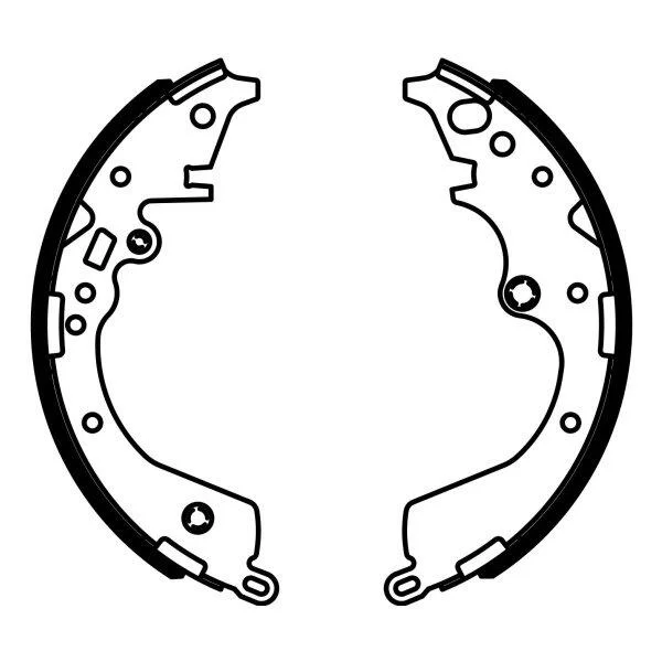 <strong>Гальмівна колодка TOYOTA HIACE / COMMUTER V, HIACE IV, HIACE V, TACOMA 2.5D-4.0 04.98- ABE C02090ABE (фото 1)</strong>
