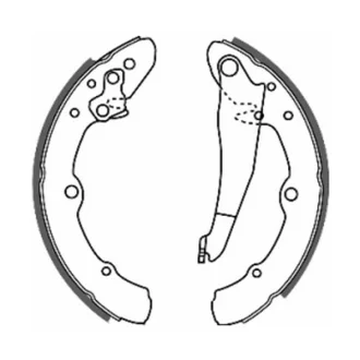 Гальмівна колодка AUDI 100 C3, 100 C4, 50, 80 B3, 90 B3 VW CADDY, CADDY I, CADDY II, CADDY III, GOLF II, JETTA II, PARATI III, PASSAT B1, PASSAT B2, POLO III CLASSIC, POLO IV 0.8-2.5D 01.76- для ABE C0W014ABE фото товара