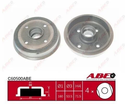 <strong>Гальмівний барабан ABE C60500ABE (фото 1)</strong>