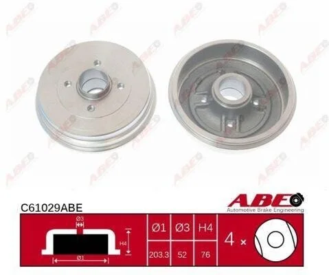 <strong>Гальмівний барабан ABE C61029ABE (фото 1)</strong>
