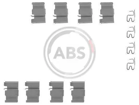 <strong>Монтажний к-кт гальмівних колодок ABS 1133Q (фото 1)</strong>