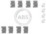 <strong>Монтажний к-кт гальмівних колодок ABS 1133Q (фото 1)</strong>