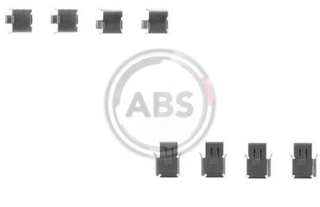 Комплект монтажний гальмівних колодок для Nissan ABS 1171Q фото товару