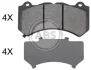 <strong>Комплект гальмівних колодок ABS 35013 (фото 1)</strong>