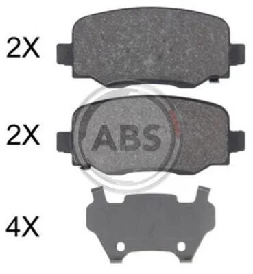 <strong>Колодка гальм. диск. задн. (вир-во) ABS 35039 (фото 1)</strong>