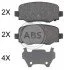 <strong>Колодка гальм. диск. задн. (вир-во) ABS 35039 (фото 1)</strong>