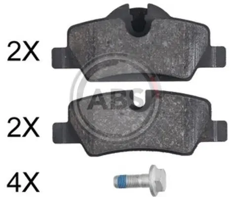 <strong>Гальмівні колодки зад. MINI Cooper/One (F55-F57) 13- (LUCAS/TRW) ABS 35049 (фото 1)</strong>