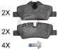 <strong>Гальмівні колодки зад. MINI Cooper/One (F55-F57) 13- (LUCAS/TRW) ABS 35049 (фото 1)</strong>