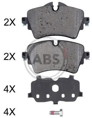 <strong>Гальмівні колодки пер. BMW X1 (F48)/ MINI Countryman (F60) 14- (LUCAS/TRW) (D диска 294mm) ABS 35072 (фото 1)</strong>