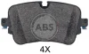 <strong>Гальмівні колодки задн. AUDI Q7/TOUAREG III 15- ABS 35113 (фото 1)</strong>