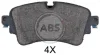 <strong>Гальмівні колодки зад. A4 16-/Q5 16-/Q7 15- (LUCAS/TRW) ABS 35114 (фото 1)</strong>