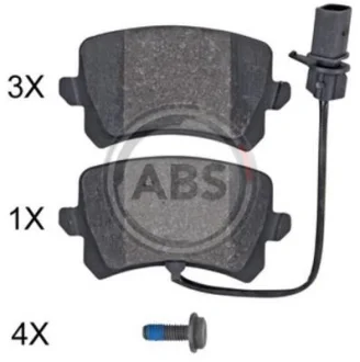 Гальмівні колодки зад. Audi RSQ3 2.5 13-18 (LUCAS/TRW) (з датчиками) для Audi ABS 35132 фото товару