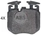 <strong>Гальмівні колодки пер. BMW X5 (G05, F95) 18- ABS 35144 (фото 1)</strong>