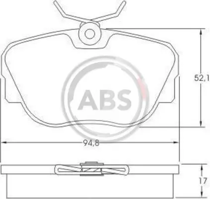 <strong>Колодки гальмівні BMW E30 задн. ABS 36664 (фото 1)</strong>
