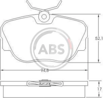 Колодки гальмівні BMW E30 задн. для ABS 36664 фото товару