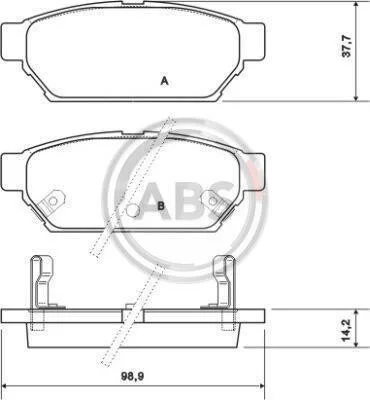<strong>Гальмівні колодки дискові ABS 36864 (фото 1)</strong>