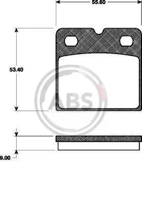 <strong>Гальмівні колодки зад. Tesla Model S/X 13- (BREMBO) ABS 37467 (фото 1)</strong>