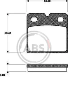 Гальмівні колодки зад. Tesla Model S/X 13- (BREMBO) для ABS 37467 фото товару