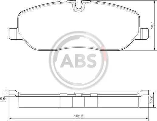 <strong>Комплект гальмівних колодок ABS 37501 (фото 1)</strong>