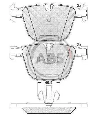 <strong>Гальмівні колодки зад. BMW 5 (F07)/7 (F01/F02/F03/F04) 08-17 (ATE) ABS 37704 (фото 1)</strong>