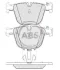 <strong>Гальмівні колодки зад. BMW 5 (F07)/7 (F01/F02/F03/F04) 08-17 (ATE) ABS 37704 (фото 1)</strong>
