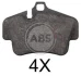 <strong>Гальмівні колодки зад. 911 (997)/718 Boxter (982) 04- (121.3x86.1x16.8) (BREMBO) ABS 37823 (фото 1)</strong>
