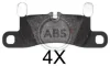 <strong>Гальмівні колодки зад. Touareg/Cayenne 10> ABS 37850 (фото 1)</strong>