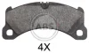 <strong>Гальмівні колодки перед. Cayenne (958)/Panamera (971)/Macan (95B) 2.0-4.8 10-23 (BREMBO) ABS 37918 (фото 1)</strong>