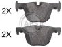 <strong>Гальмівні колодки зад. BMW 3 (F30/F31/F34) 11-18 (ATE) (123,8x59,1x17,3) ABS 37925 (фото 1)</strong>