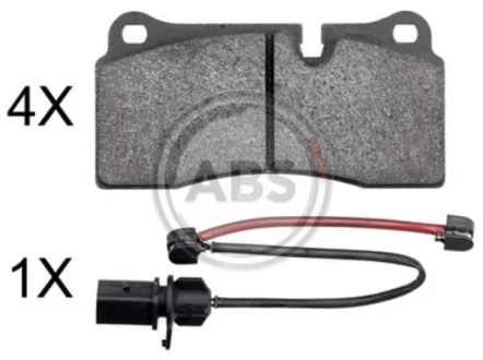 Гальмівні колодки зад. AUDI Q7 (4LB)/R8 06- (BREMBO) для ABS 37986 фото товару
