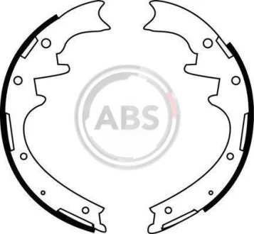 Гальмівні колодки бараб. FORD Ranger 99-06 (254x65mm) для Ford, Alfa Romeo ABS 40705 фото товару