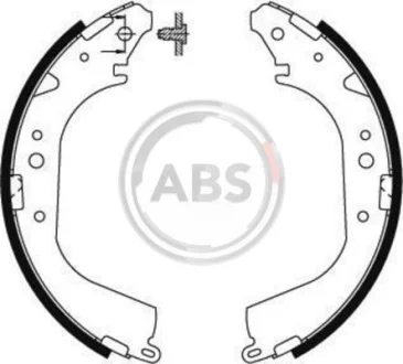 Комплект гальмівних колодок для Toyota ABS 8581 фото товару