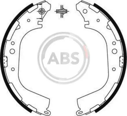 <strong>Колодки гальмівні барабанні ABS 8938 (фото 1)</strong>